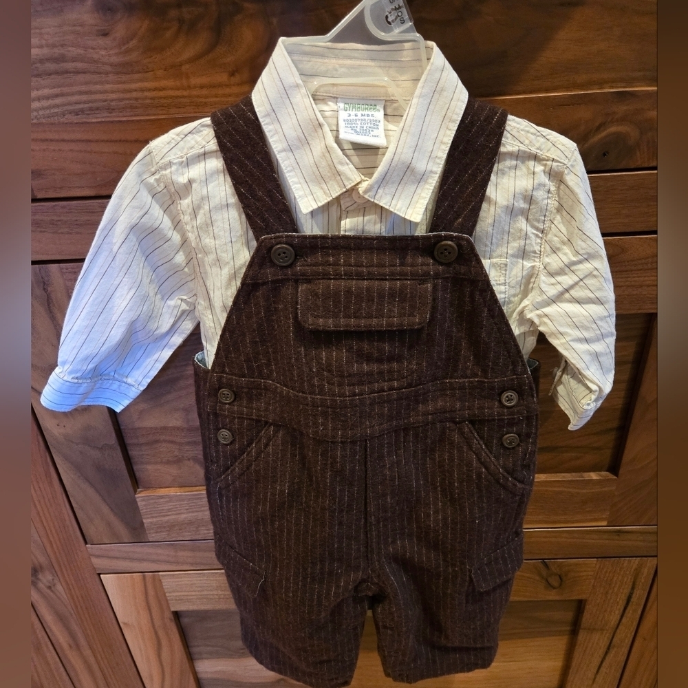 Vintage Brown Gymboree Wool Blend Yesteryear Pony Outfit 0-6 Mo Heritage Pumpkin